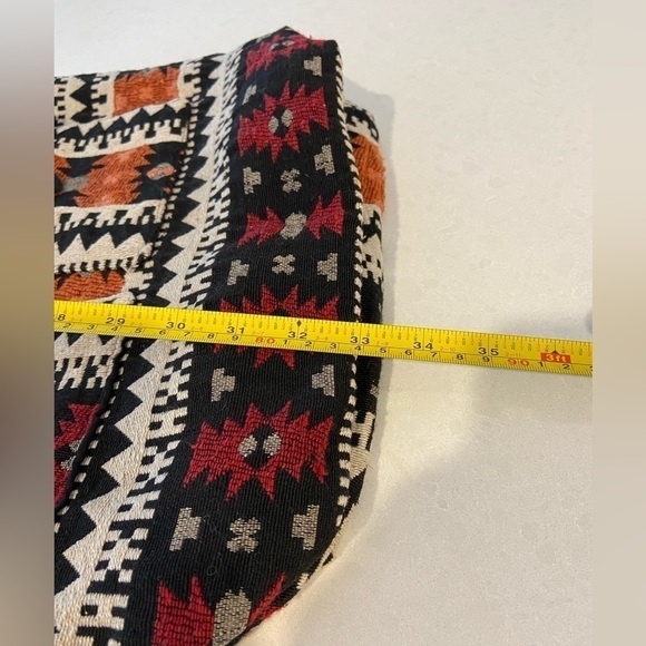 Boho Hippie Style Jacquard Zip Top Hobo Bag - Picture 7 of 11